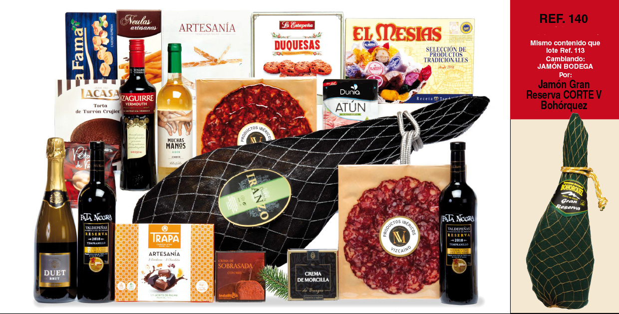LOTE SURTIDO JAMÓN GRAN RESERVA CORTE V 140