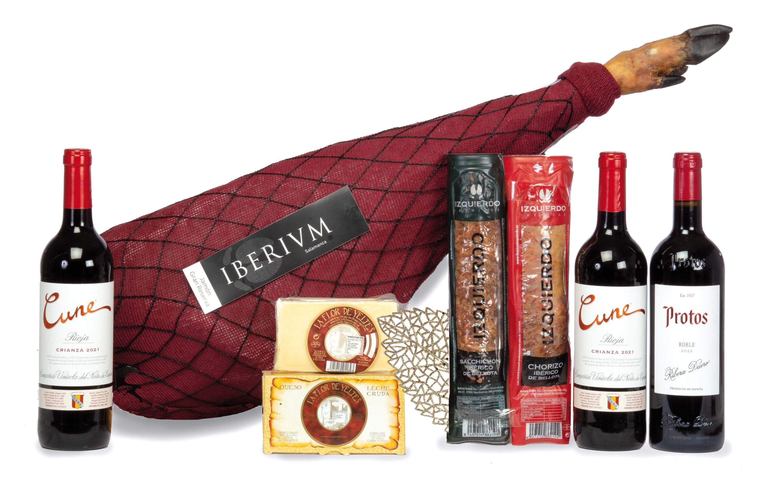 CAJA JAMONERA CON JAMÓN DE IBÉRICOS IZQUIERDO GRAN RESERVA IBERIUM 511