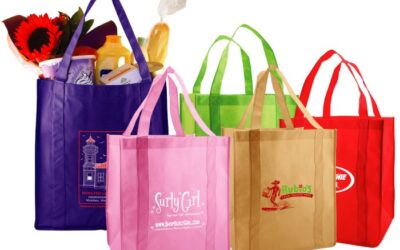 Bolsas reutilizables personalizadas.